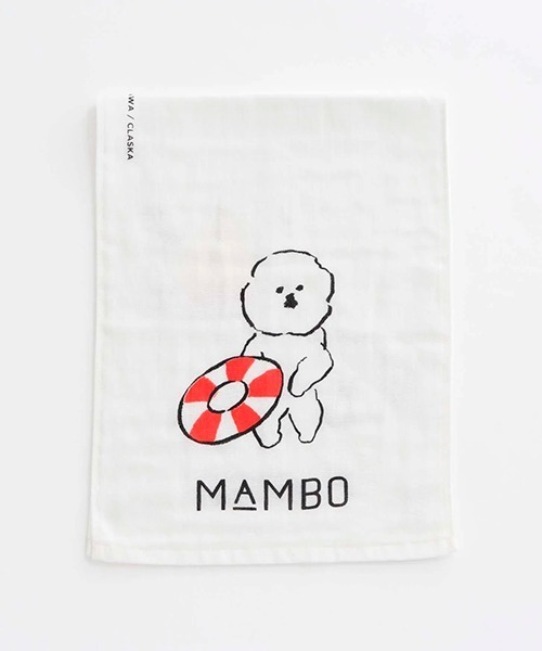 MAMBO（マンボ）の「MAMBO フェイスタオル / ヨット（タオル・レディース・ホワイト・ONE SIZE）」の2枚目の写真