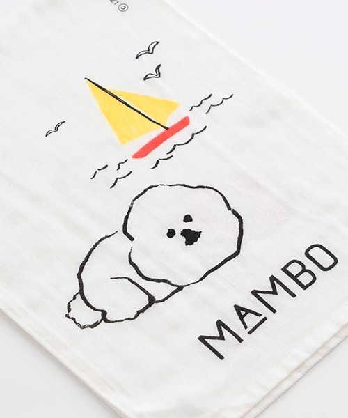 MAMBO（マンボ）の「MAMBO フェイスタオル / ヨット（タオル・レディース・ホワイト・ONE SIZE）」の4枚目の写真
