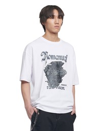 Tシャツ・カットソー NOMANUAL NM HERALDRY T-SHIRT 5FT996 NM BORDER T-SHIRT - BLACK - nomanual | 60% - Asian Fashion