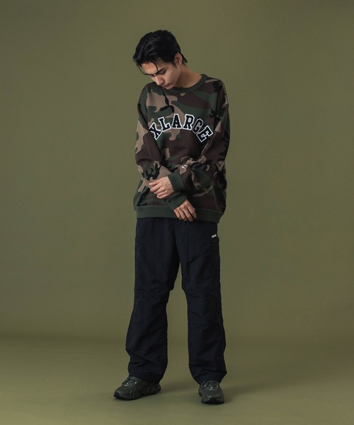 XLARGE（エクストララージ）の「ARCH LOGO CREWNECK KNIT（ニット/セーター・メンズ・ブラック/ブラウン/カモフラージュ・S/M/L/XL）」の5枚目の写真