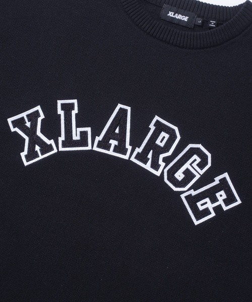 XLARGE（エクストララージ）の「ARCH LOGO CREWNECK KNIT（ニット/セーター・メンズ・ブラック/ブラウン/カモフラージュ・S/M/L/XL）」の13枚目の写真