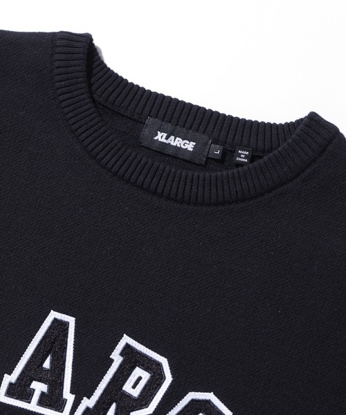 XLARGE（エクストララージ）の「ARCH LOGO CREWNECK KNIT（ニット/セーター・メンズ・ブラック/ブラウン/カモフラージュ・S/M/L/XL）」の14枚目の写真