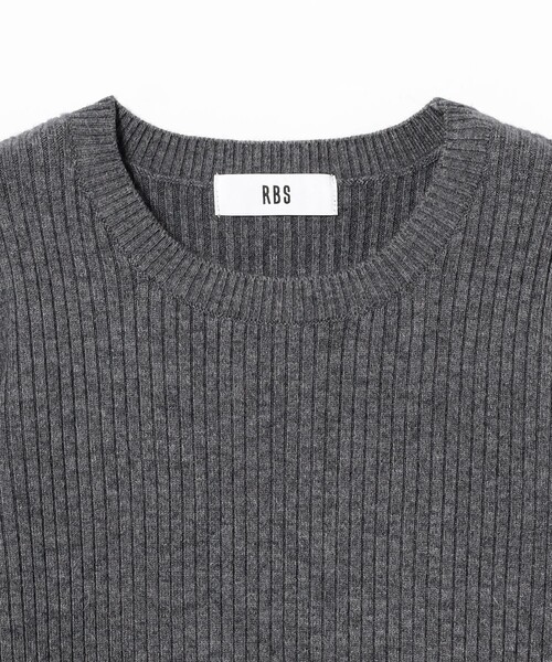 Ray BEAMS（レイビームス）の「RBS / フリンジ キリカエ クルーネック ニット（ニット/セーター・レディース・シルバー/ベージュ・ONE SIZE）」の10枚目の写真