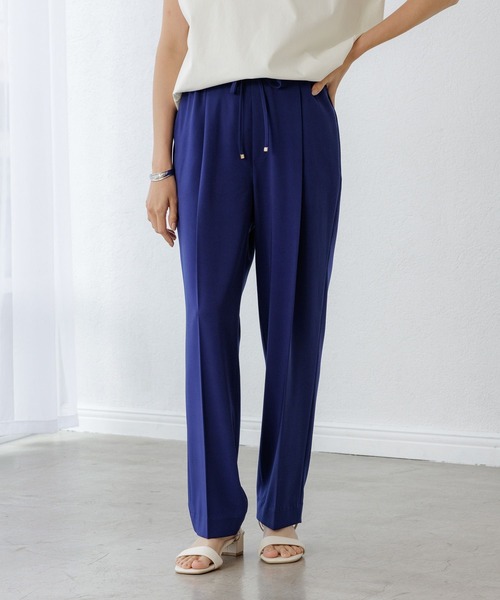 Elura（エルーラ）の「夏ラクゆるテーパードパンツ＜低身長サイズあり＞/572932（その他パンツ・レディース・ネイビー/ブルー系その他5/ブラック/ブラウン系その他2・SMALL/MEDIUM/LARGE/FREE(S)）」の4枚目の写真