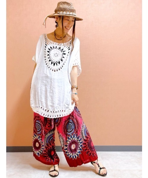 チャイハネ(チャイハネ)の「【チャイハネ】クロッシェビッグシルエットトップス(その他トップス・レディース・ベージュ/ホワイト/ブラック・FREE)」の16枚目の写真