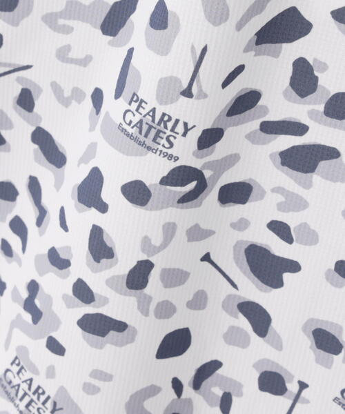PEARLY GATES(パーリーゲイツ)の「【PEARLY GATES】格子ジャージ半袖スキッパーポロシャツ <ヒョウ柄>(ポロシャツ・レディース・ベージュ系その他/ダークインディゴブルー/ホワイト系その他・LARGE/MEDIUM)」の17枚目の写真