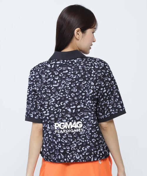 PEARLY GATES(パーリーゲイツ)の「【PEARLY GATES】格子ジャージ半袖スキッパーポロシャツ <ヒョウ柄>(ポロシャツ・レディース・ベージュ系その他/ダークインディゴブルー/ホワイト系その他・LARGE/MEDIUM)」の9枚目の写真
