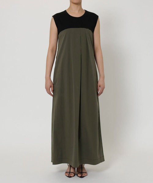 BABYLONE（バビロン）の「バイカラーマキシワンピース（ワンピース・レディース・チャコール/ブラック・フリー）」の13枚目の写真