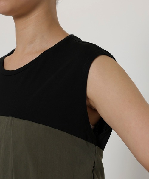 BABYLONE（バビロン）の「バイカラーマキシワンピース（ワンピース・レディース・チャコール/ブラック・フリー）」の19枚目の写真