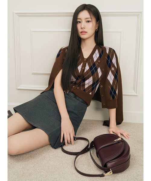 SNIDEL（スナイデル）の「ベルト付きボックスミニスカショ（スカート・レディース・ベージュ/グレー/ブラック・0/1）」の5枚目の写真