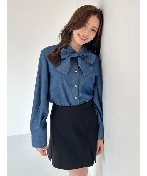 SNIDEL（スナイデル）の「ベルト付きボックスミニスカショ（スカート・レディース・ベージュ/グレー/ブラック・0/1）」の10枚目の写真