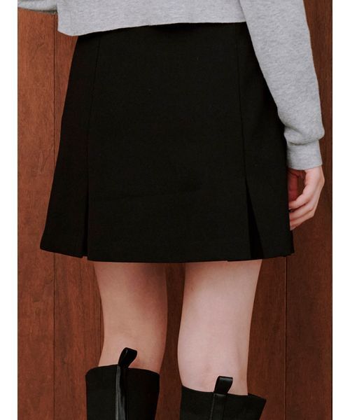 ベルト付きボックスミニスカショ（スカート）｜SNIDEL
