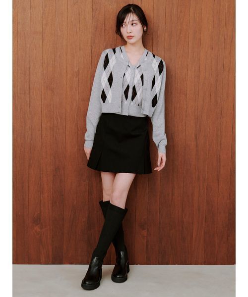 SNIDEL スナイデル ボックス ミニスカート ベルト付きボックスミニスカショ（スカート）｜SNIDEL