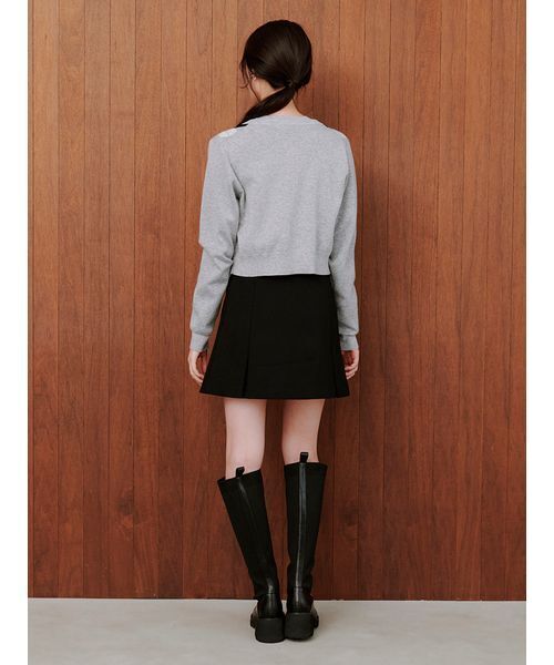 SNIDEL（スナイデル）の「ベルト付きボックスミニスカショ（スカート・レディース・ベージュ/グレー/ブラック・0/1）」の22枚目の写真