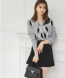 SNIDEL | ベルト付きボックスミニスカショ(スカート)