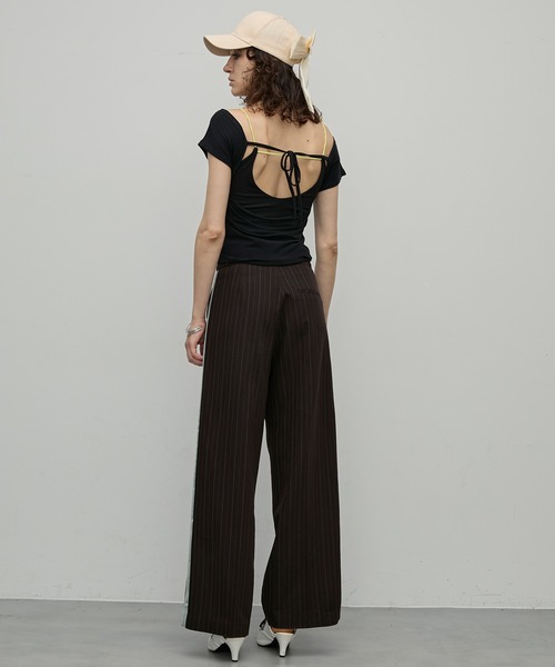 uyu.（ウユ）の「バックリボンキャップ【uyu./ウユ】（キャップ・レディース・アイボリー/ブラック・FREE）」の14枚目の写真