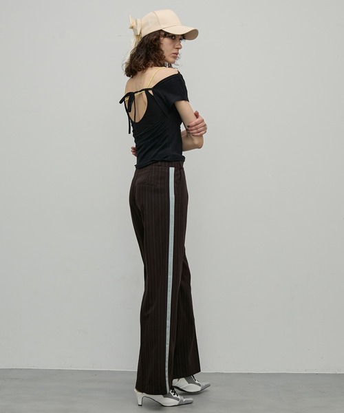 uyu.（ウユ）の「バックリボンキャップ【uyu./ウユ】（キャップ・レディース・アイボリー/ブラック・FREE）」の16枚目の写真