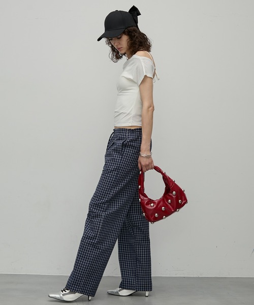 uyu.（ウユ）の「バックリボンキャップ【uyu./ウユ】（キャップ・レディース・アイボリー/ブラック・FREE）」の18枚目の写真