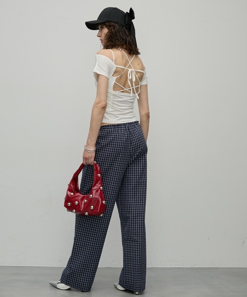 uyu.（ウユ）の「バックリボンキャップ【uyu./ウユ】（キャップ・レディース・アイボリー/ブラック・FREE）」の20枚目の写真