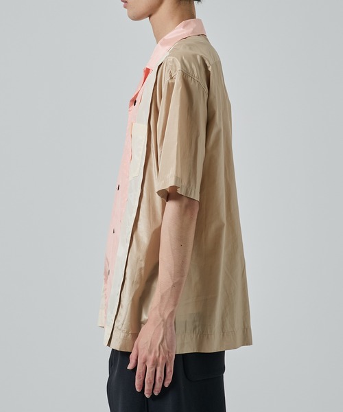 TOGA VIRILIS（トーガ ビリリース）の「【TOGA VIRILIS】Polyester cotton taffeta S/S shirt（シャツ/ブラウス・メンズ・ブラック/ベージュ・44/46）」の17枚目の写真