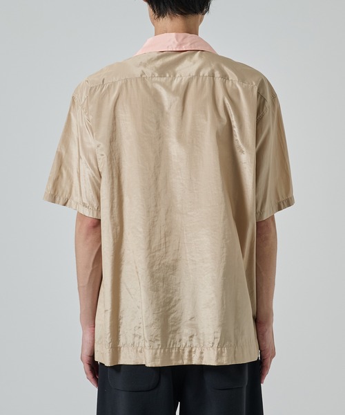 TOGA VIRILIS（トーガ ビリリース）の「【TOGA VIRILIS】Polyester cotton taffeta S/S shirt（シャツ/ブラウス・メンズ・ブラック/ベージュ・44/46）」の18枚目の写真
