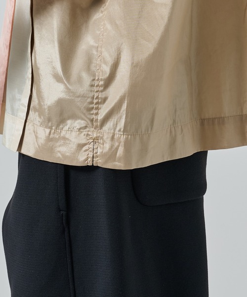 TOGA VIRILIS（トーガ ビリリース）の「【TOGA VIRILIS】Polyester cotton taffeta S/S shirt（シャツ/ブラウス・メンズ・ブラック/ベージュ・44/46）」の21枚目の写真