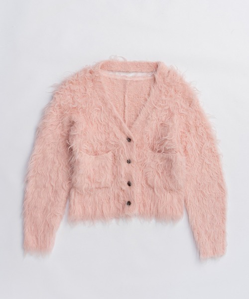 PRANK PROJECT(プランクプロジェクト)の「シャギーニットカーディガン / Shaggy Knit Cardigan(カーディガン/ボレロ・レディース・ブラック/グレー/ピンク・FREE)」の18枚目の写真