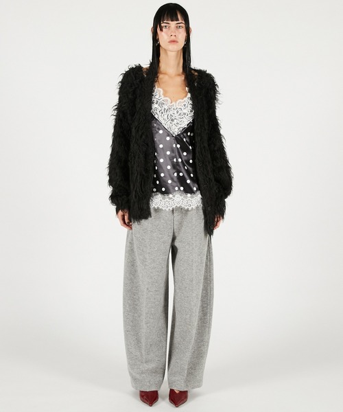 PRANK PROJECT(プランクプロジェクト)の「シャギーニットカーディガン / Shaggy Knit Cardigan(カーディガン/ボレロ・レディース・ブラック/グレー/ピンク・FREE)」の4枚目の写真