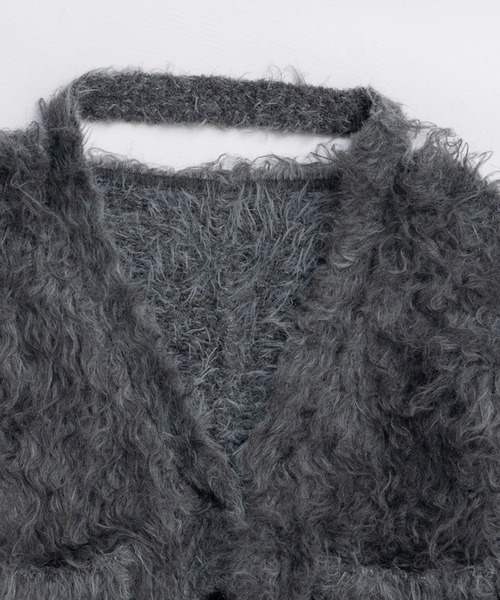 PRANK PROJECT(プランクプロジェクト)の「シャギーニットカーディガン / Shaggy Knit Cardigan(カーディガン/ボレロ・レディース・ブラック/グレー/ピンク・FREE)」の22枚目の写真