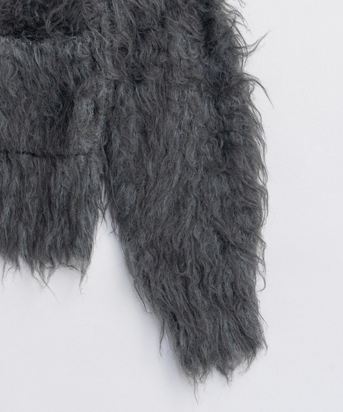 PRANK PROJECT(プランクプロジェクト)の「シャギーニットカーディガン / Shaggy Knit Cardigan(カーディガン/ボレロ・レディース・ブラック/グレー/ピンク・FREE)」の21枚目の写真