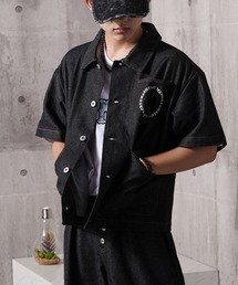 #MEMORY（メモリー）の「【MEMORY】デニム ハーフスリーブ カバーオール / Denim half sleeve coverall（デニムジャケット）」