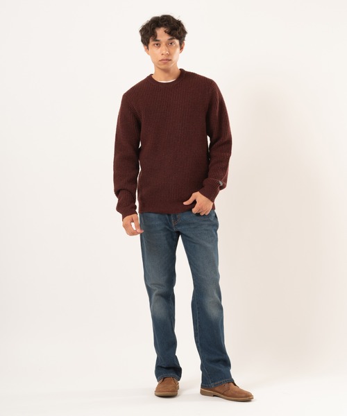 Levi's（リーバイス）の「Levi's/リーバイス プレシディオ クルースウェット ブラウン（ニット/セーター・メンズ・ブラウン・S/M/L/XL）」の5枚目の写真