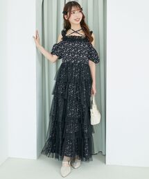 MAJESTIC LEGON | スイートチュールティアードワンピース(ワンピース)