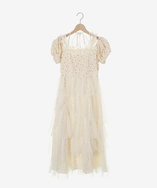 MAJESTIC LEGON（マジェスティックレゴン）の「スイートチュールティアードワンピース（ワンピース・レディース・ブラック系その他/ホワイト系その他2/ベージュ系その他2・MEDIUM/SMALL）」の22枚目の写真