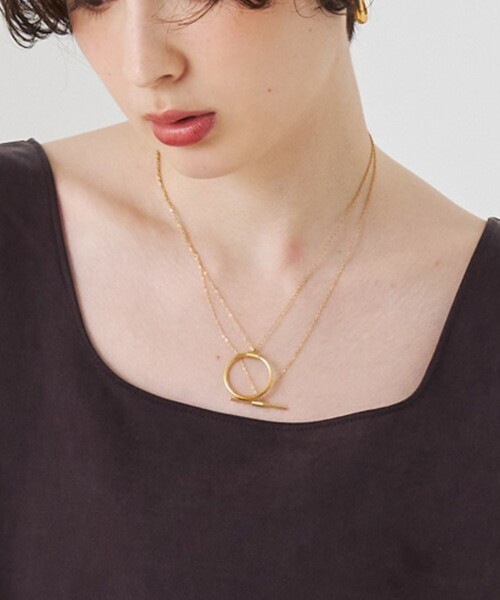 Rouge vif(ルージュヴィフ)の「【追加】【PETIT MOMENTS/プティ・モーメント】2連レイヤードネックレス Devin Necklace(ネックレス・レディース・ゴールド・フリー)」の1枚目の写真
