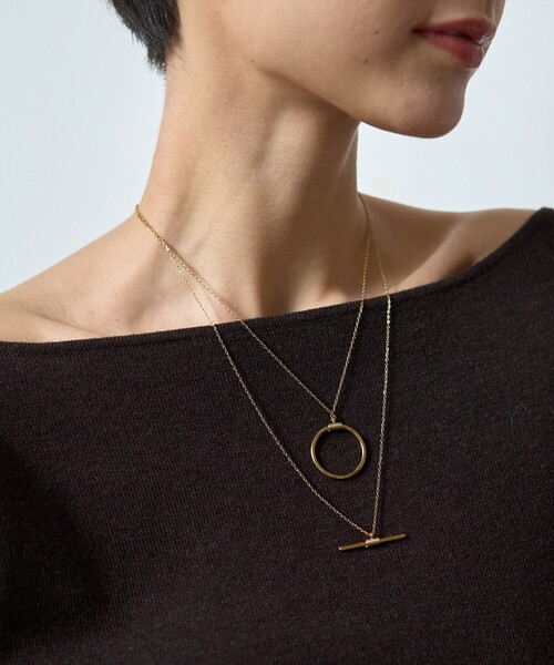 Rouge vif(ルージュヴィフ)の「【追加】【PETIT MOMENTS/プティ・モーメント】2連レイヤードネックレス Devin Necklace(ネックレス・レディース・ゴールド・フリー)」の2枚目の写真