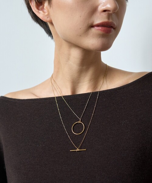 Rouge vif(ルージュヴィフ)の「【追加】【PETIT MOMENTS/プティ・モーメント】2連レイヤードネックレス Devin Necklace(ネックレス・レディース・ゴールド・フリー)」の3枚目の写真