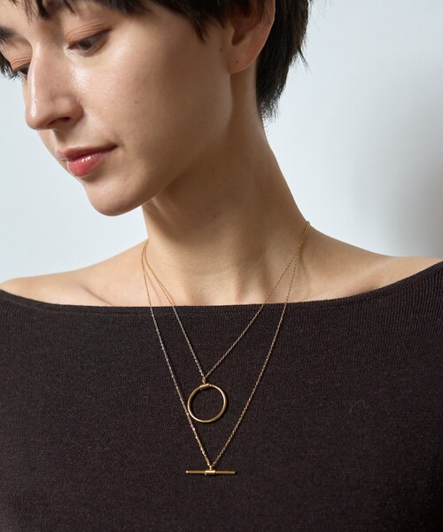 Rouge vif(ルージュヴィフ)の「【追加】【PETIT MOMENTS/プティ・モーメント】2連レイヤードネックレス Devin Necklace(ネックレス・レディース・ゴールド・フリー)」の4枚目の写真
