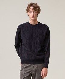 J.PRESS（ジェイプレス）の「軽やかに着映える上質ベーシック【ストレッチ   イージーケア】【FLEX YARN】クルーネック ニット（ニット/セーター）」