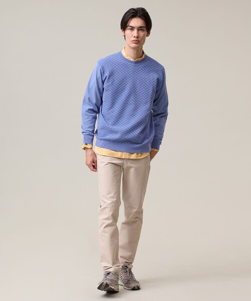 J.PRESS(ジェイプレス)の「軽やかに着映える上質ベーシック【ストレッチ / イージーケア】【FLEX YARN】クルーネック ニット(ニット/セーター・メンズ・ブルー系/ライトグレー系/ベージュ系/ネイビー系・MEDIUM/LARGE/X-LARGE/SMALL)」の5枚目の写真