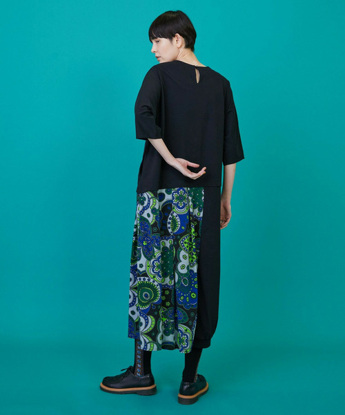 FRAPBOIS（フラボア）の「スカーフルカット ワンピース（ワンピース・レディース・グレー/ブラック・1/0）」の7枚目の写真