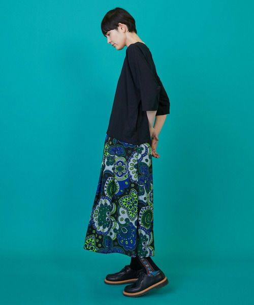 FRAPBOIS（フラボア）の「スカーフルカット ワンピース（ワンピース・レディース・グレー/ブラック・1/0）」の8枚目の写真