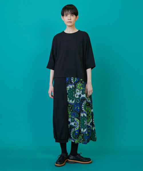 FRAPBOIS（フラボア）の「スカーフルカット ワンピース（ワンピース・レディース・グレー/ブラック・1/0）」の10枚目の写真