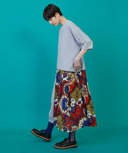 FRAPBOIS（フラボア）の「スカーフルカット ワンピース（ワンピース・レディース・グレー/ブラック・1/0）」の11枚目の写真