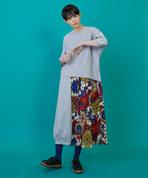 FRAPBOIS（フラボア）の「スカーフルカット ワンピース（ワンピース・レディース・グレー/ブラック・1/0）」の16枚目の写真