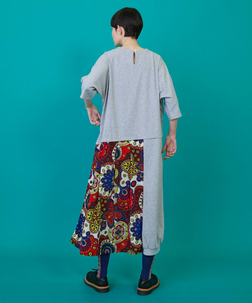 FRAPBOIS（フラボア）の「スカーフルカット ワンピース（ワンピース・レディース・グレー/ブラック・1/0）」の17枚目の写真