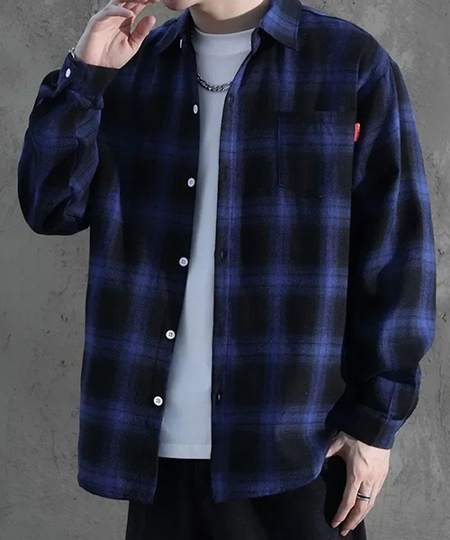 神配色 青黒 cootie オンブレシャツ レーヨンシャツ 神配色 青黒 cootie オンブレシャツ レーヨンシャツ - メルカリ