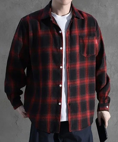 セール】【Bz】オンブレチェックシャツ（シャツ/ブラウス）｜ARCHIVER