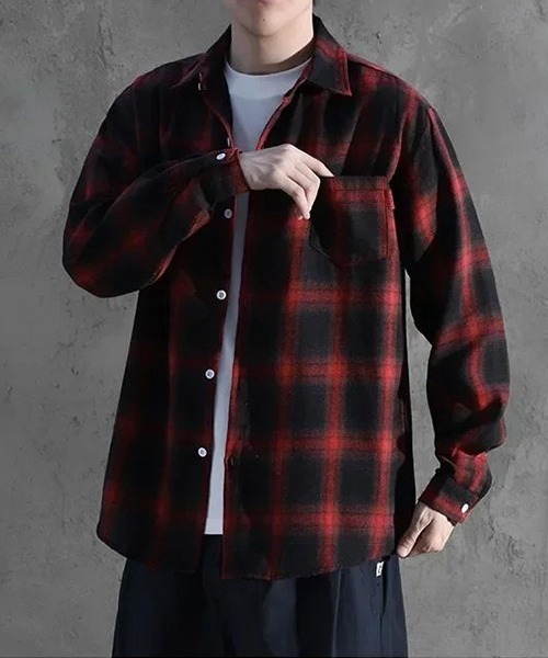 セール】【Bz】オンブレチェックシャツ（シャツ/ブラウス）｜ARCHIVER