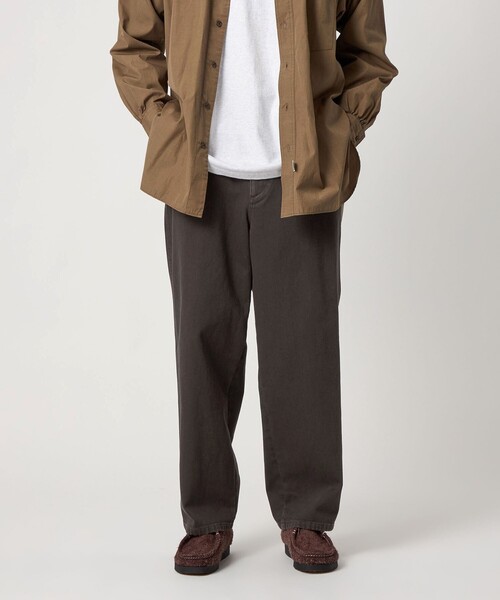 Steven Alan（スティーブンアラン）の「＜Steven Alan＞ ツイル ガーメントダイ アーミー ノープリーツ トラウザーズ（その他パンツ・メンズ・ダークブラウン/ブラック・S/M/L/XL）」の2枚目の写真